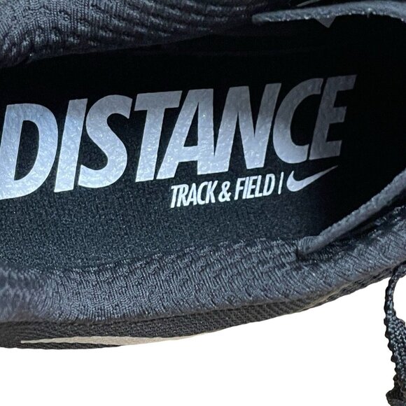 NIKE ZOOM RIVAL DISTANCE BLACK TRACK SPIKES DC8725-001 MENS SIZE 12.5 NEW BLACK - Picture 7 of 9
